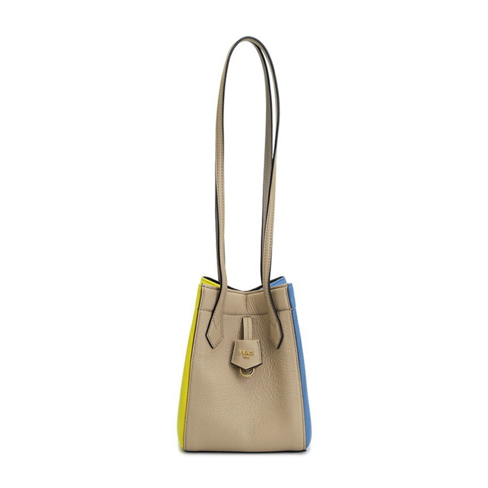 FENDI Shoulder Bag Multicolor Leather Origami Bag